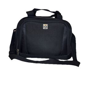 Skyline Travel Crew Overnight Carry On TSA Friendly Tote Two Pockets Bag Black